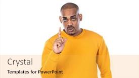  Presentation with yellow - Beautiful presentation featuring african-guy-with-yellow-t backdrop and a yellow colored foreground