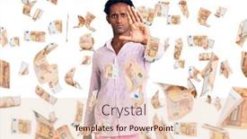  Presentation with sing - Colorful PPT theme enhanced with african-handsome-man-wearing-casual backdrop and a lemonade colored foreground