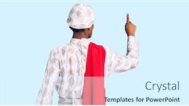  Presentation with saree - Theme consisting of african-handsome-man-wearing-tradition background and a sky blue colored foreground