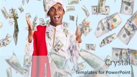  Presentation with saree - Cool new presentation theme with african-handsome-man-wearing-tradition backdrop and a sky blue colored foreground