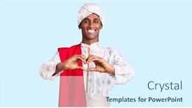  Presentation with saree - Audience pleasing slide deck consisting of african-handsome-man-wearing-tradition backdrop and a sky blue colored foreground