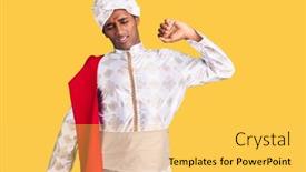  Presentation with saree - Presentation theme consisting of african-handsome-man-wearing-tradition background and a yellow colored foreground