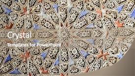  Presentation with museum - Slide set with mosaic detail in bardo museum background and a mint green colored foreground