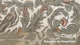  Presentation with mosaic - Colorful presentation design enhanced with mosaic detail in bardo museum backdrop and a light gray colored foreground