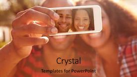  Presentation with holiday - Beautiful PPT layouts featuring american holidays - couple on holiday taking selfie backdrop and a red colored foreground