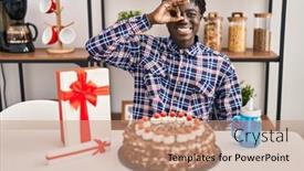  Presentation with happy birthday cake - 