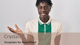  Presentation with hand palm - 