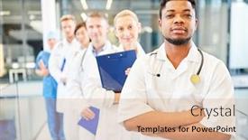  Presentation with nurse student - Theme enhanced with african-medicine-student-or-nurse background and a lemonade colored foreground