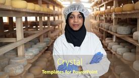  Presentation with woman muslim - PPT layouts enhanced with african-muslim-business-woman background and a tawny brown colored foreground