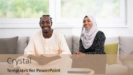  Presentation with islam quran - Beautiful slide deck featuring ramadan reading quran holly islam backdrop and a coral colored foreground