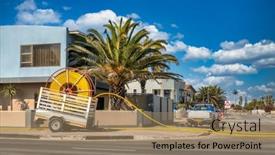  Presentation with broadband - Theme featuring african-new-infrastructure-new-fiber background and a  colored foreground
