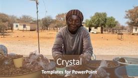  Presentation with peanuts - Slide set consisting of african street vendors on the road selling raw peanuts corn monkey oranges and mopane worms background and a tawny brown colored foreground