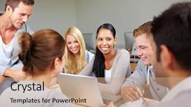  Presentation with peer - Slide deck consisting of african student with their peer background and a coral colored foreground