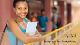  Presentation with college - Slide deck having care and love to animals background and a  colored foreground.