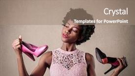  Presentation with black people trying to cross a broken bridge for peace - Slide deck with african woman - trying to decide background and a coral colored foreground