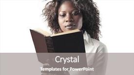  Presentation with kids reading book - Presentation having african woman reading a book background and a gray colored foreground
