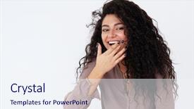  Presentation with african americans and food - Presentation design enhanced with african woman sitting on floor background and a  colored foreground