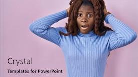  Presentation with woman hands open - 