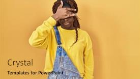  Presentation with sad woman - 