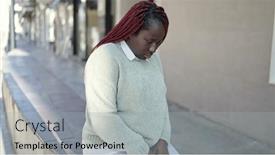  Presentation with woman sad - 