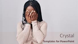  Presentation with woman crying - 