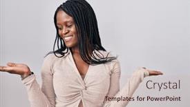  Presentation with woman hands open - 