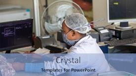  Presentation with butchery - Presentation consisting of african-woman-working background and a light blue colored foreground