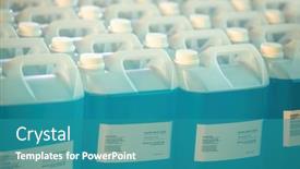  Presentation with bulk - PPT theme featuring african-worker-at-a-chemical background and a teal colored foreground