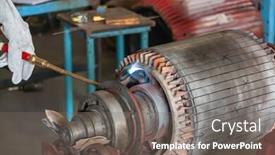  Presentation with electric motor - Amazing presentation having repairs at an electric motor backdrop and a gray colored foreground