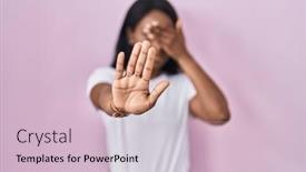  Presentation with woman sad - 