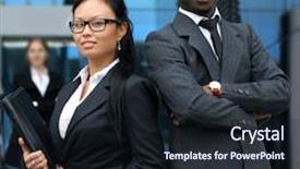  Presentation with international business - Colorful PPT theme enhanced with africans asians - international business team over modern backdrop and a wine colored foreground