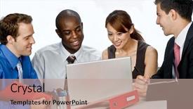  Presentation with group discussion - Presentation theme enhanced with abstract elegant background design with space for your text background and a sky blue colored foreground