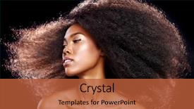  Presentation with black-woman - Colorful PPT theme enhanced with afro - beautiful stunning portrait backdrop and a red colored foreground