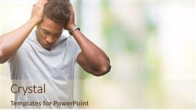  Presentation with sun rising over north america - Audience pleasing slides consisting of afro american man over isolated backdrop and a lemonade colored foreground