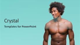  Presentation with american equality - Colorful theme enhanced with afro american shirtless man showing backdrop and a arctic colored foreground