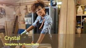  Presentation with native american smudge sticks - Audience pleasing slide deck consisting of afro american woman craftswoman working backdrop and a tawny brown colored foreground