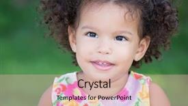  Presentation with green grass texture in soccer - Beautiful theme featuring afro hairstyle smiling with diffus backdrop and a  colored foreground