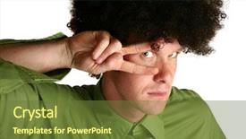  Presentation with afro - PPT layouts having afro wig on thirty something background and a  colored foreground