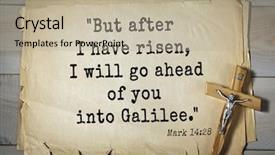  Presentation with jesus risen - Colorful slide deck enhanced with after i have risen backdrop and a mint green colored foreground