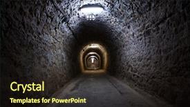  Presentation with tunnel - Beautiful slide deck featuring afterlife - tunnel of life backdrop and a wine colored foreground