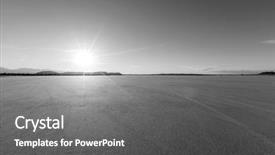  Presentation with sun desert - Slides featuring afternoon sun at el mirage background and a gray colored foreground