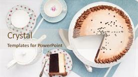  Presentation with afternoon tea - Cool new presentation with afternoon tea and cake backdrop and a lemonade colored foreground