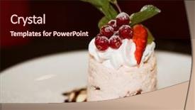  Presentation with afternoon tea - Amazing theme having afternoon tea cake - dessert backdrop and a wine colored foreground