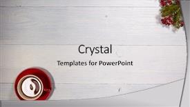  Presentation with afternoon tea - Audience pleasing PPT theme consisting of afternoon tea cup on white backdrop and a light gray colored foreground