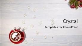  Presentation with afternoon tea - Slides featuring afternoon tea cup on white background and a white colored foreground