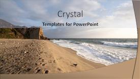  Presentation with scenic - Cool new slide deck with afternoon-view-of-scenic-westward backdrop and a light blue colored foreground