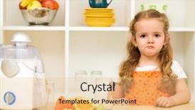  Presentation with junk food - Presentation theme featuring ruth - some ewes are stop drinking background and a ocean colored foreground.