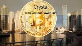  Presentation with of smart city connections - Amazing PPT layouts having agains skyscrapers - futuristic smart city backdrop and a yellow colored foreground