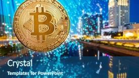  Presentation with smart city - Audience pleasing slide deck consisting of agains skyscrapers - futuristic smart city backdrop and a  colored foreground