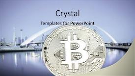  Presentation with smart city - Slide deck featuring agains skyscrapers - futuristic smart city background and a light blue colored foreground